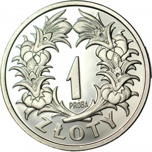1 zloty 1929, COPY of a very rare SAMPLE