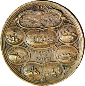 RR-, Autriche, Léopold Ier, Médaille 1687 bronze, Victoire à Sicklos sur les Turcs