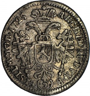 Rakúsko, Karol VI, 3 Krajcars 1725, Praha