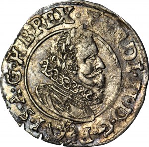 Rakúsko, Ferdinand II, 3 krajcary 1624, Praha, orol pod bustou vzácnejšie