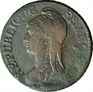 France, 5 Centimes, L`an 8 - 1799 AA, Metz