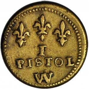RR-, Spain, coin weight, 1 Pistol, rare