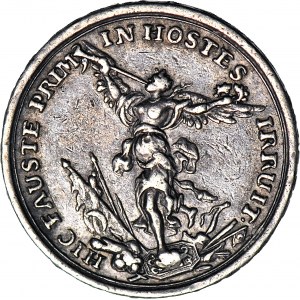 Německo, Sasko, Jan Jiří III., pamětní medaile k bitvě u Vídně 1683, vzácná