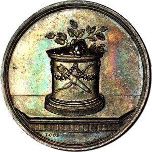 Nemecko, Brandenbursko-Prusko, 1797-1840, votívna medaila, striebro 36 mm, LOOS