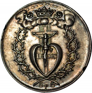Deutschland, Nürnberg, Ende 18. Jahrhundert, Religiöse Medaille, 41mm Silber, selten