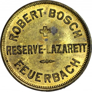 Německo, Lazaret Feurebach, Robert Bosch, 1 fenig, vzácné