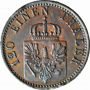 Allemagne, Prusse, 3 pfennig 1869 A, Berlin