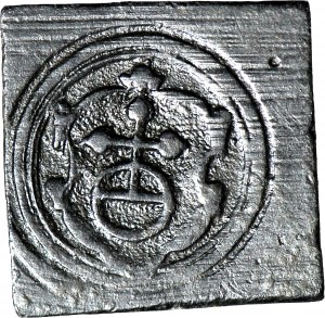 Deutschland, 16.-17. Jahrhundert, Dukatengewicht mit Königsapfel im Schild