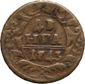 Russia, Elizabeth I, Dienga 1743