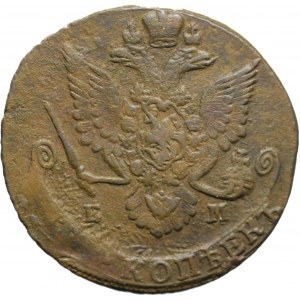 Rosja, Katarzyna II, 5 kopiejek 1786 EM, Jekaterinburg