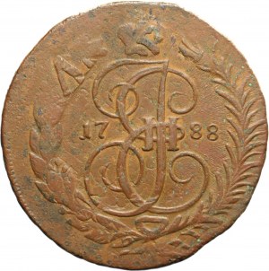 Rosja, Katarzyna II, 2 Kopiejki 1788 MM, Krasny Monetnyj Dwor