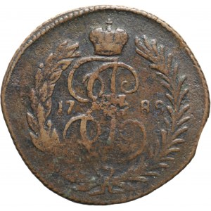 Rusko, Katarína II, 1 kopejka 1788, bez značky mincovne