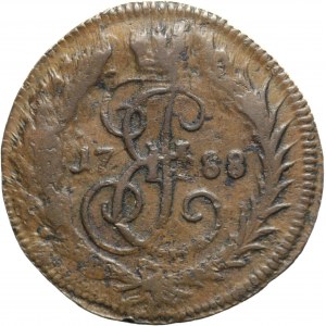 Rusko, Katarína II, 1 kopejka 1788, bez značky mincovne