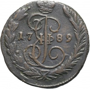 Russie, Catherine II, 1 kopeck 1789, EM, Ekaterinburg