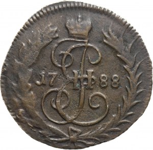 Russia, Caterina II, Dienga 1788, senza marchio di zecca