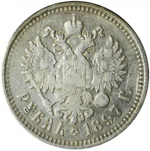 Russia, Nicola II, Rublo 1897 ★★★, Bruxelles