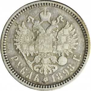 Russie, Nicolas II, Rouble 1898 АГ, Saint-Pétersbourg