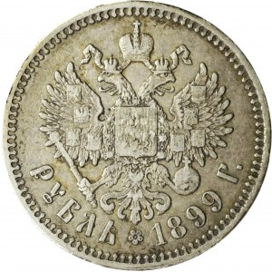 Rosja, Mikołaj II, Rubel 1899 ★★, Bruksela