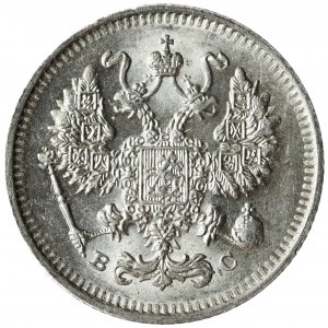 Rusko, Mikuláš II, 10 kopějek 1913 ЭБ, Petrohrad, krásný