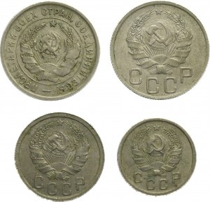 Rosja Radziecka, Zestaw czterech monet z okresu międzywojennego