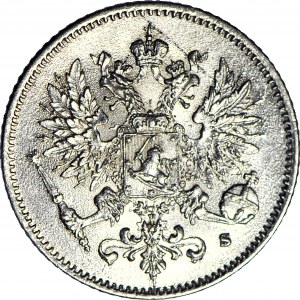 Finsko / Rusko, Mikuláš II, 25 penniä 1917 S, raženo