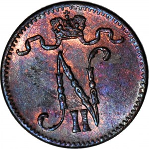 Finlande / Russie, Nicolas II, 1 penni 1916, frappé