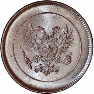 Finnland / Russland, Nikolaus II, 5 penniä 1917, geprägt