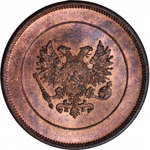 Finlandia / Russia, Nicola II, 10 pennyä 1917, coniato