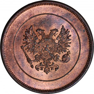 Finsko / Rusko, Mikuláš II, 10pennyä 1917, raženo