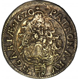 Hungary, Leopold I, 6 krajcars 1670-KB, Kremnica