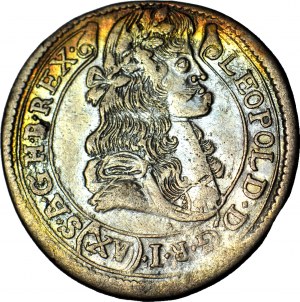 Hungary, Leopold I, 15 krajcars 1683 KB, Kremnica