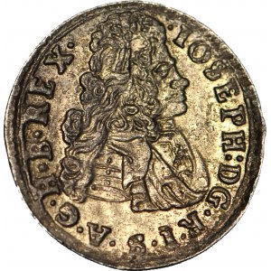Hungary, Joseph I (1705-1711), poltura 1709 PH, Kremnica