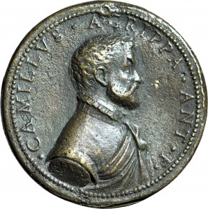 Włochy, Medal Camillo Agrippa XVIw. autorstwa Giovanniego Battisty Boniniego