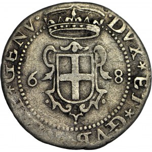 Italy, Genoa, 6 soldi, 8 denarii 1719