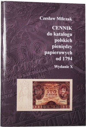 Cz. Miłczak, cennik wydanie X