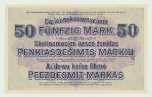 Kowno 50 marek 1918, ser. F