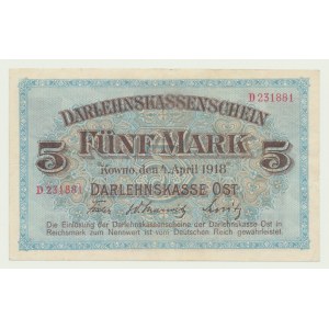 Kaunas 5 marques 1918, ser. D