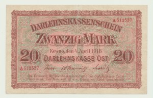 Kaunas 20 Mark 1918, ser.A