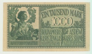 Kaunas 1000 marek 1918, 7 figur, vzácné
