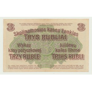 Poznaň 3 ruble 1916, ...získává, ser. P