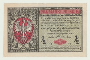 1/2 polské značky 1916 jenerał, série A