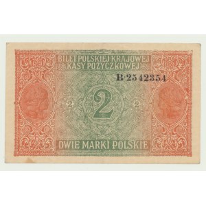2 známky 1916, všeobecná, séria B