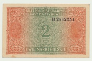 2 známky 1916, všeobecná, séria B