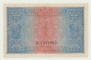 1 marka polska 1916 jenerał, seria A, rzadkie