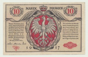 10 polských marek 1916, Generál, ser. A