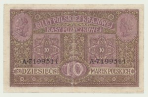 10 polských marek 1916, Generál, ser. A