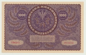 1,000 Polish Marks 1919, 2nd Series O