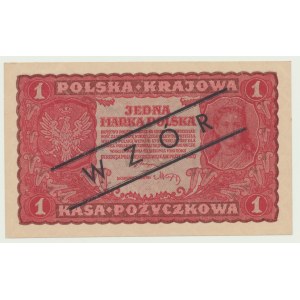1 značka 1919, 1. séria DN, priebežné číslovanie, MODEL