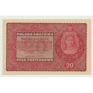 20 Polish marks 1919, 2nd Series FR