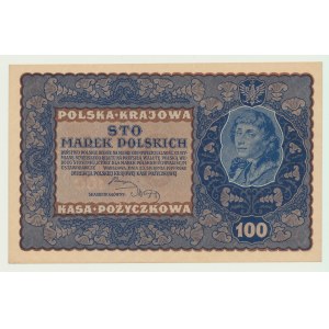 100 marks polonais 1919, IJ Serja D